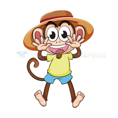 Monkey Iron-on Stickers (Heat Transfers)NO.8644
